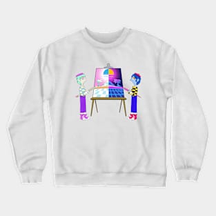 Synth of the Arts: Drawing/Painting Crewneck Sweatshirt